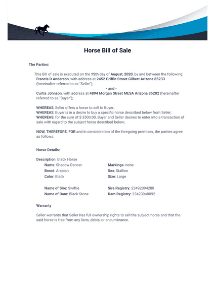 north carolina bill of sale pdf templates jotform