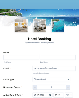 Form Templates: Hotel Booking Form