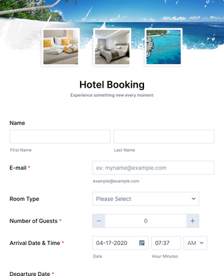 Form Templates: Hotel Booking Form