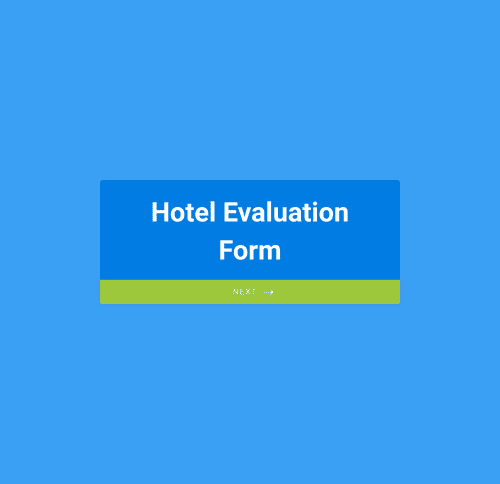 Form Templates: Hotel Evaluation Form