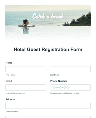 Hotel Guest Registration Form Template | Jotform