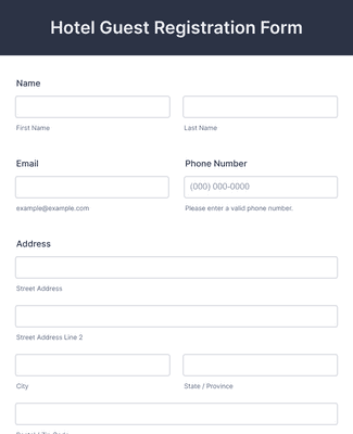 Film Conference Registration Form Template | Jotform