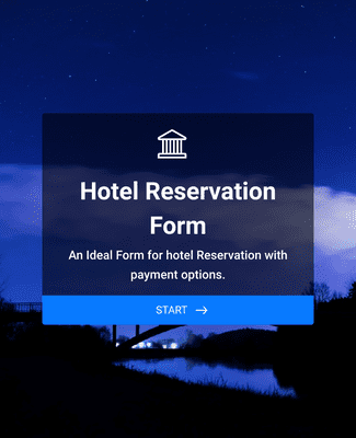 Form Templates: Hotel Reservation Form