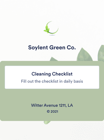 House Cleaning Checklist App
