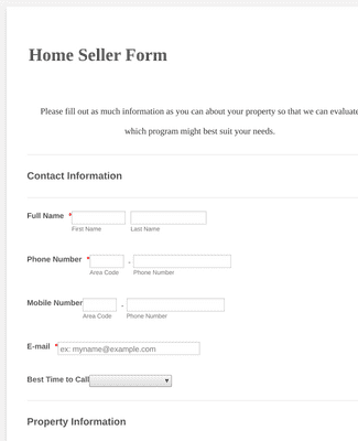 House Seller Form