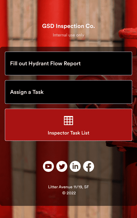 Hydrant Flow Inspection App