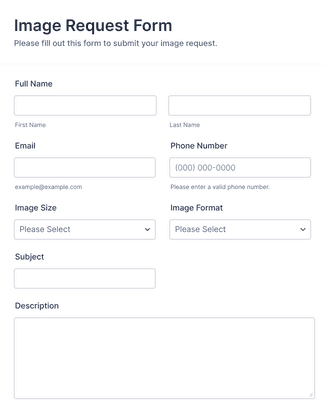 Image Request Form Template | Jotform