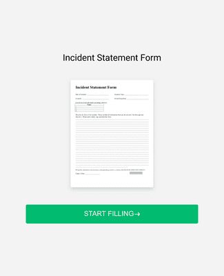 Incident Statement Form