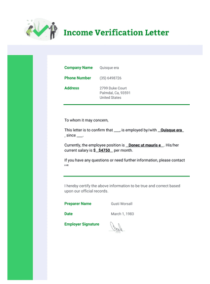 employment verification letter template pdf templates jotform