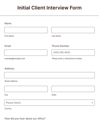 Interview Schedule Form Template | Jotform