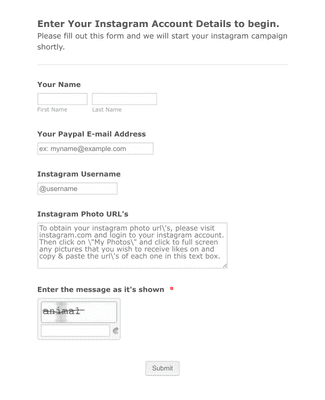 Request a Photoshoot Form Template | Jotform