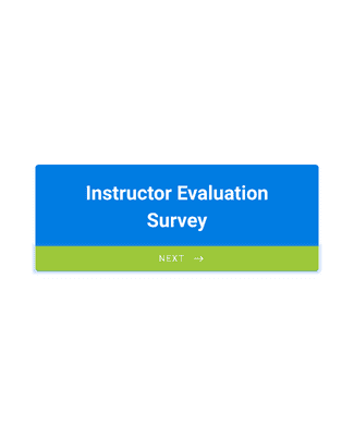 Form Templates: Instructor Evaluation Form