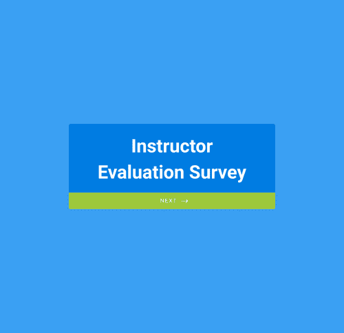 Form Templates: Instructor Evaluation Form