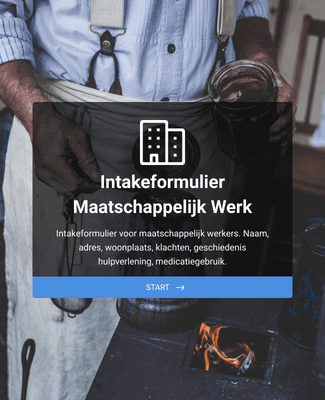 Intakeformulier maatschappelijk werk - Social Work Form in Dutch