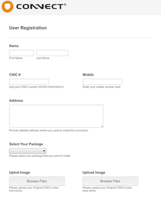 Internet Registration Form Template | JotForm