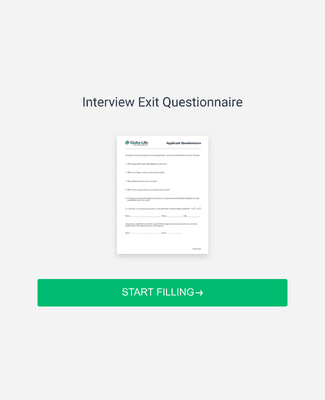 Form Templates: Interview Exit Questionnaire 