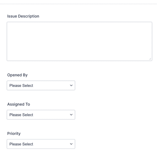 Form Templates: Issue Tracking Form