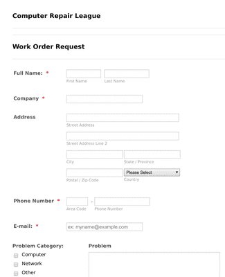 IT Support Request Form Template | Jotform