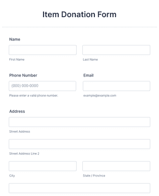 120 Donation Forms JotForm