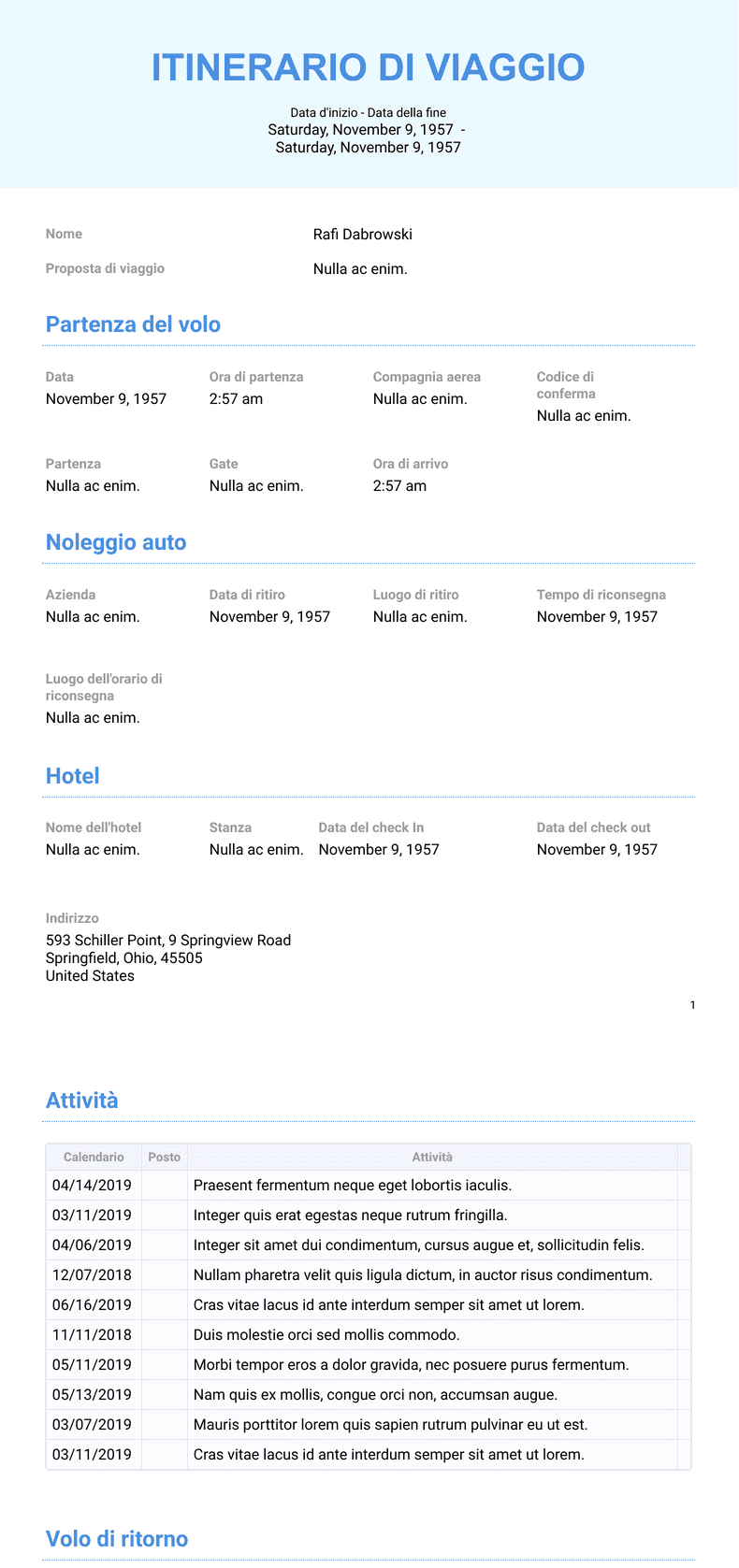 Itinerary Templates - PDF Templates | Jotform