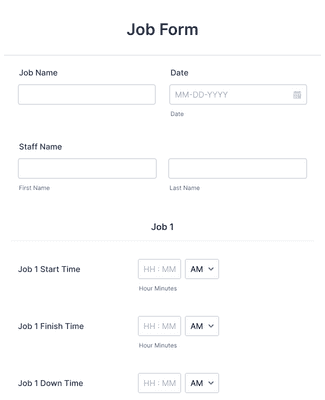 Job Form Template | Jotform