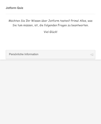 Jotform Quiz Formularvorlage | Jotform