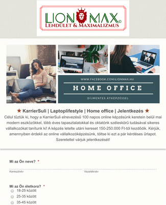  KarrierSuli | Laptoplifestyle | Home office | Jelentkezés 
