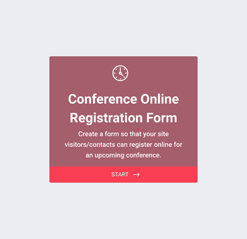 Form Templates: Konferencia Online Regisztráció Űrlap