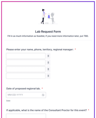 Lab Request Form Template | Jotform