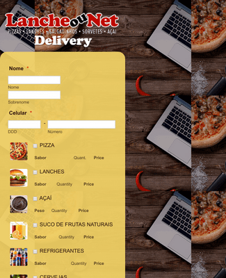 Form Templates: Pizza Delivery
