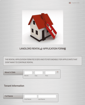 Landlord Rental Application Form