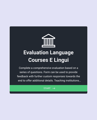 Form Templates: Language Course Evaluation Form
