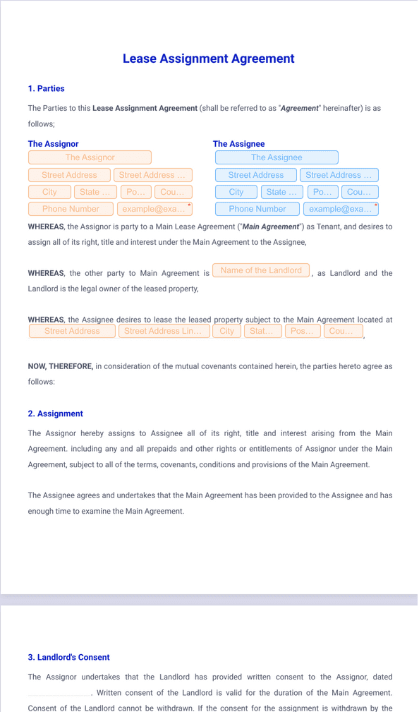 Lease Assignment Agreement Sign Templates Jotform 3791