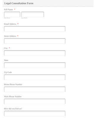 Form Templates: Legal Form for Petitioning
