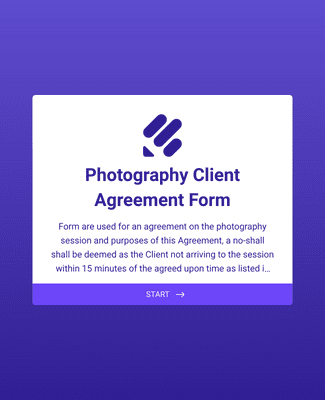 Legal Photography Contract
