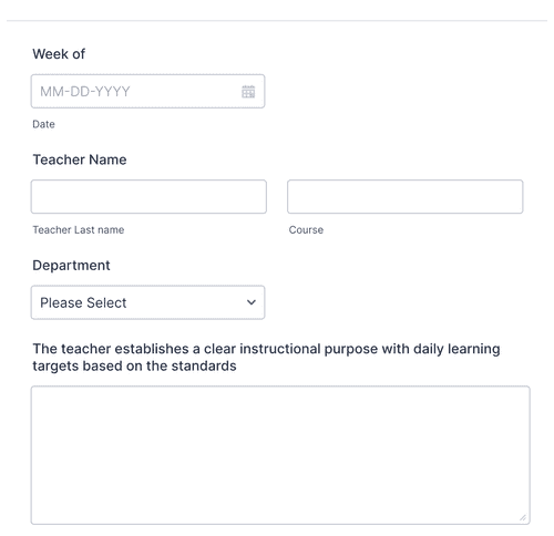 Lesson Plan Feedback Form Template | Jotform