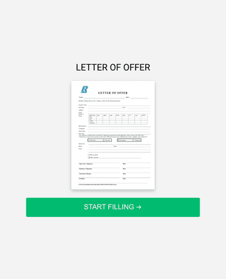 LETTER OF OFFER Form Template | Jotform