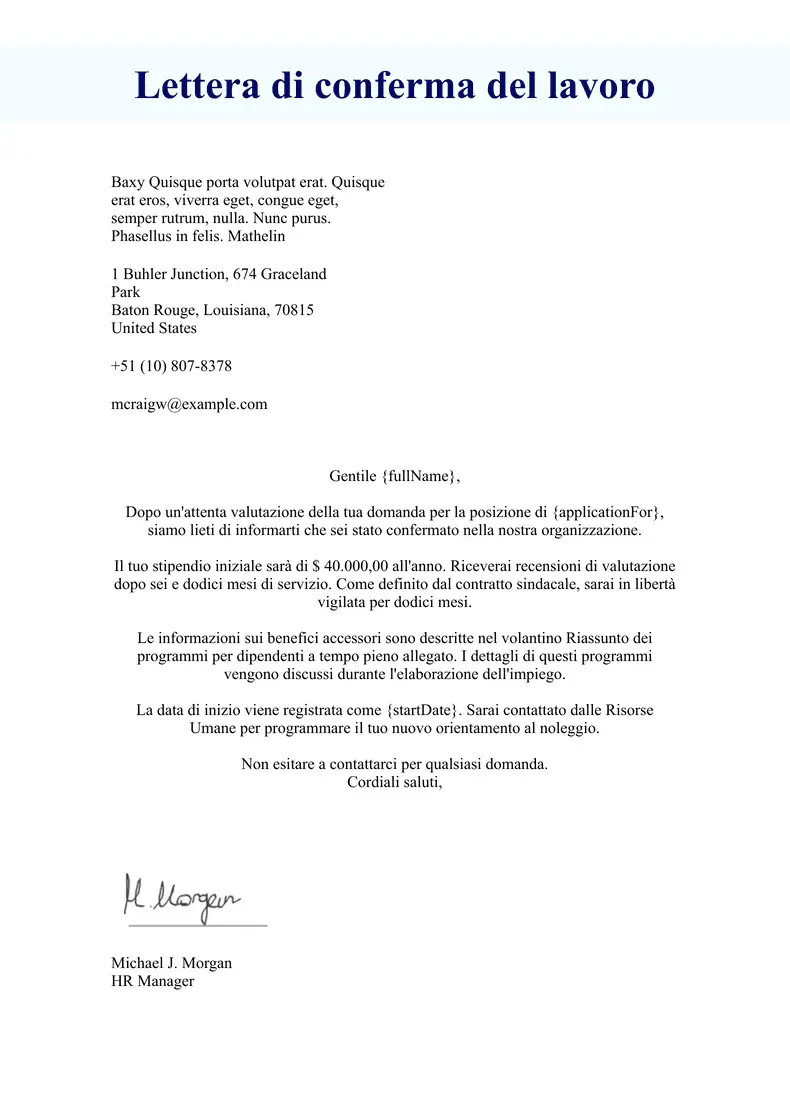 Lettera di autorizzazione - Template PDF | Jotform