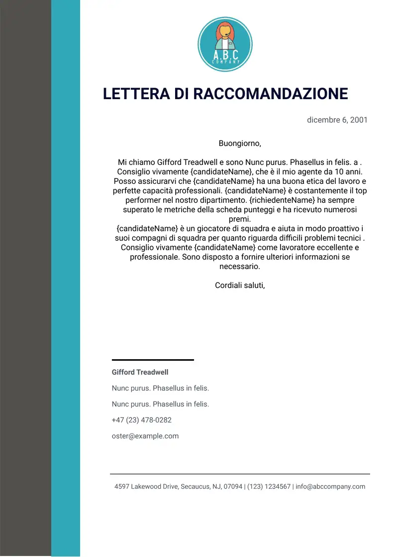 Lettera di conferma delle dimissioni - Template PDF | Jotform