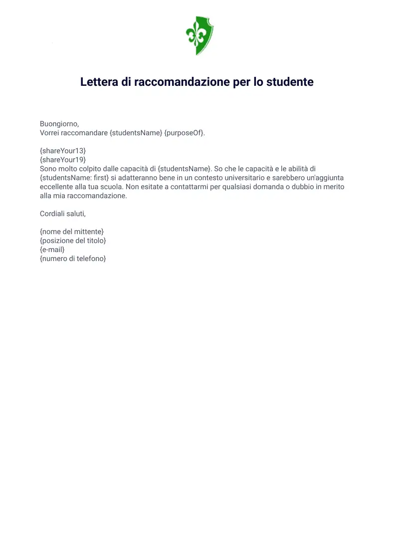 Lettera di conferma del lavoro - Template PDF | Jotform