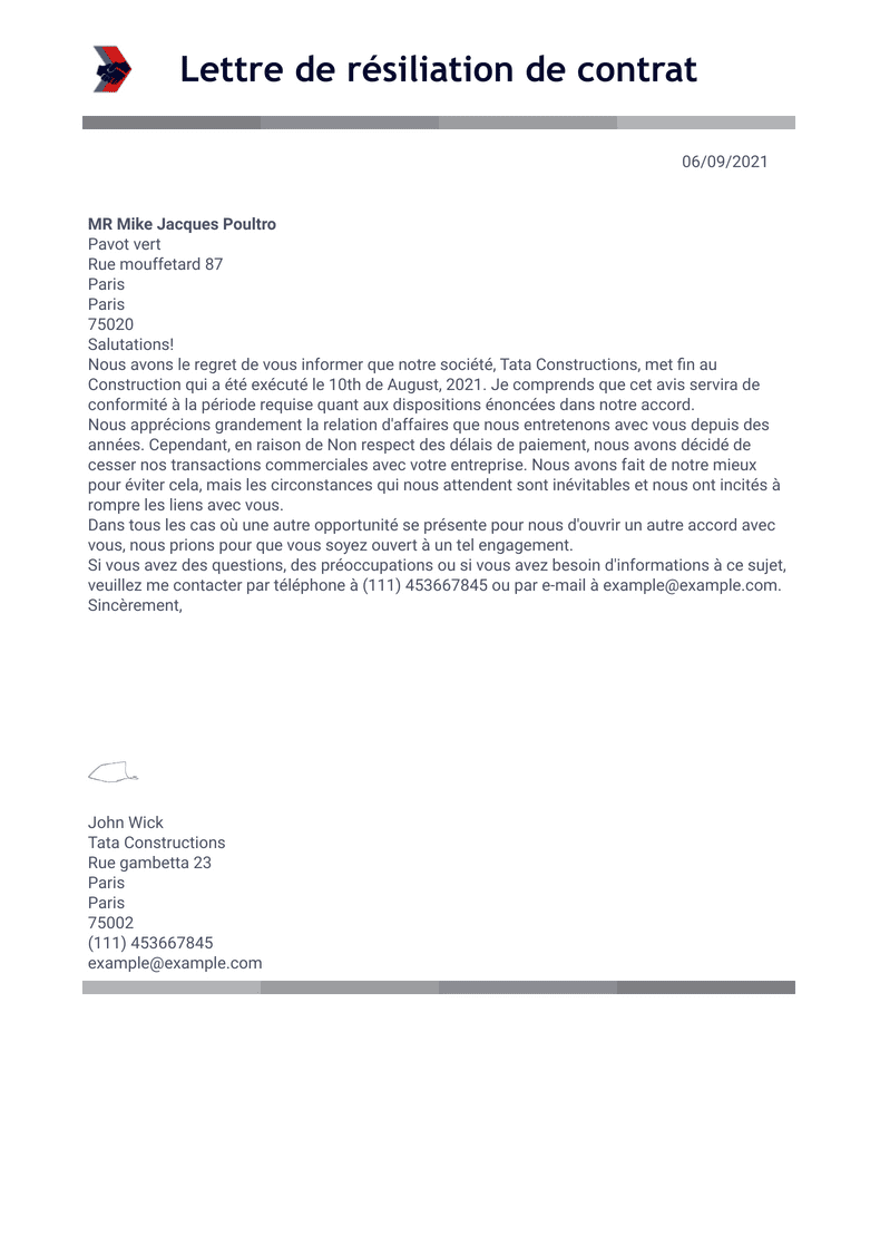 Formulaire de contrat freelance - Modèles de PDF | Jotform