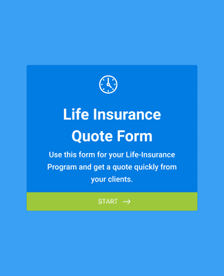 Form Templates: Life Insurance Quote Form