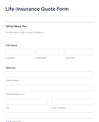 Car Insurance Quotation Form Template | JotForm