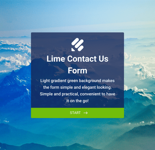 Form Templates: Lime Theme Contact Us Form