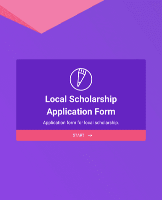 Form Templates: Local Scholarship Application Form