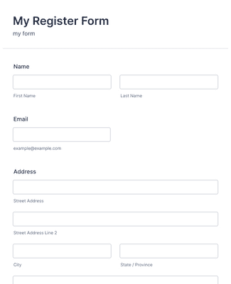 login system Form Template | Jotform