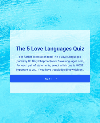 Form Templates: Love Language Quiz Form