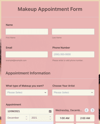 Makeup Consultation Form Template Jotform