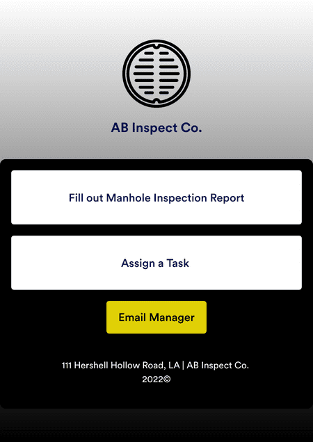 Manhole Inspection App