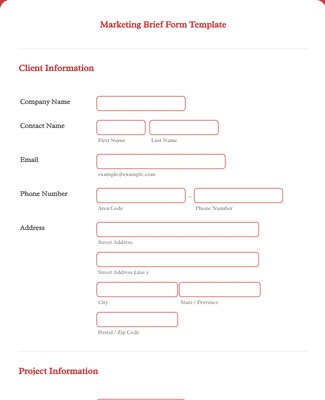 Marketing Request Form Template | Jotform
